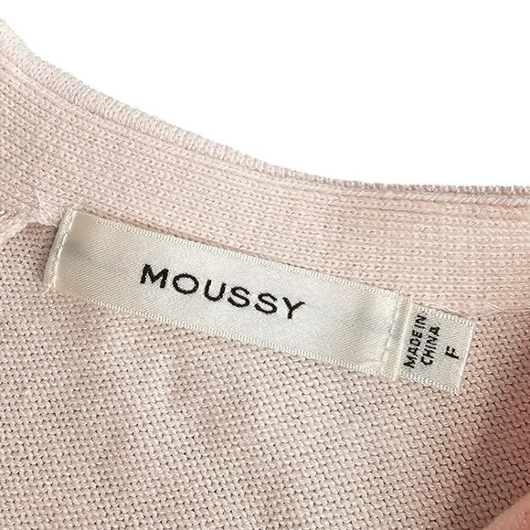 Moussy Womens Open Shoulder Long Sleeve Shirt, Pink, Zip Back, One Size (F) - Picture 4 of 10